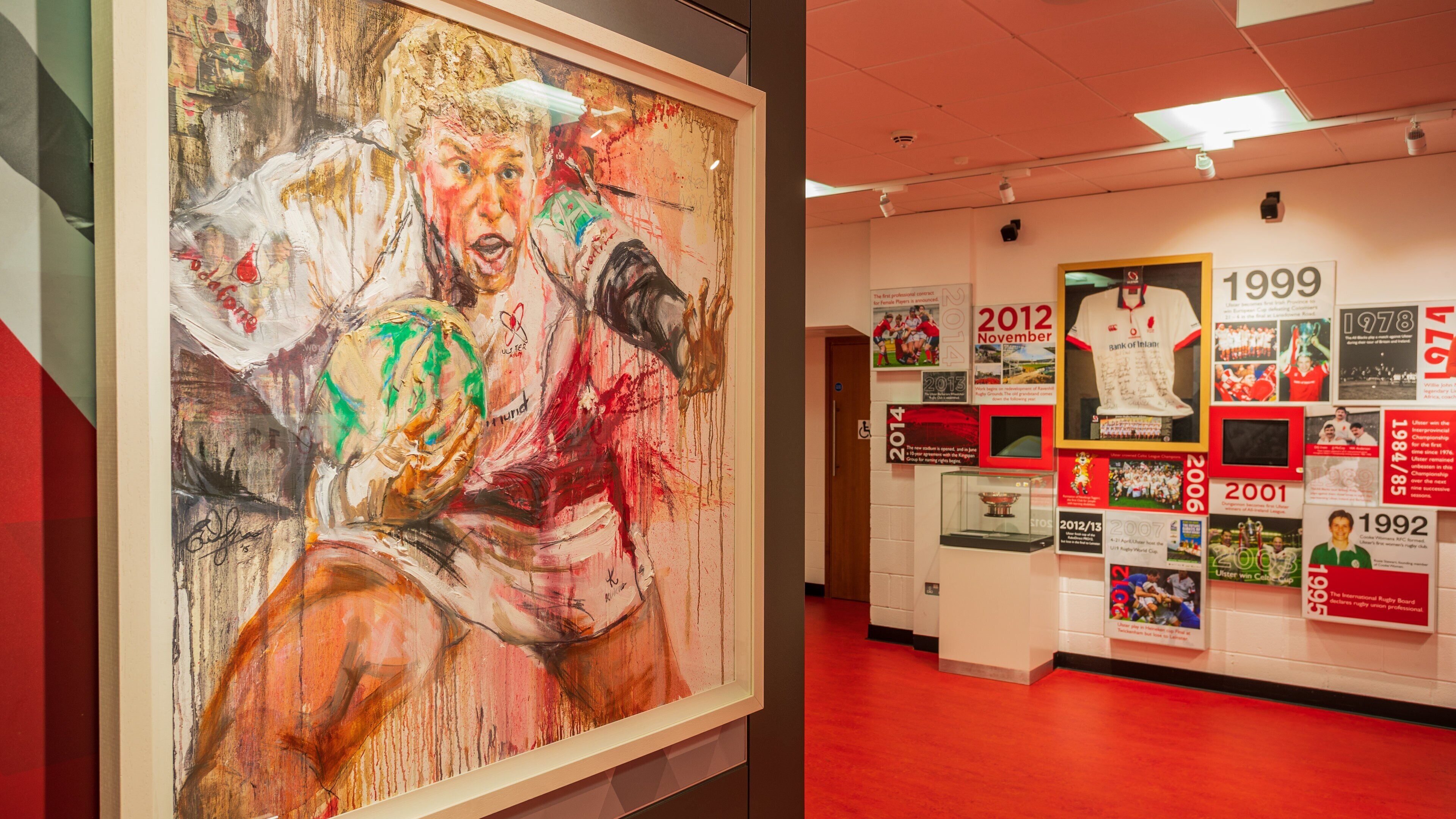 Ravenhill Stadium which includes interior views and art