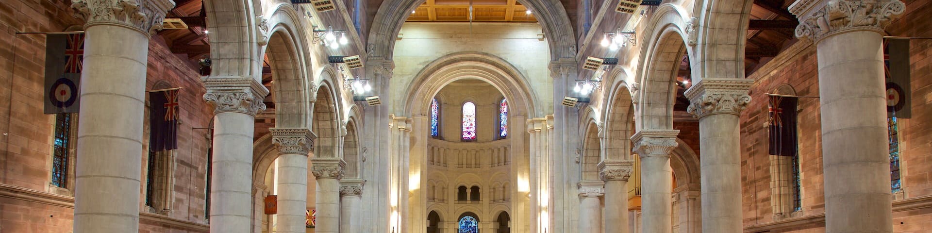 St. Anne\'s Cathedral showing interior views, heritage architecture and a church or cathedral