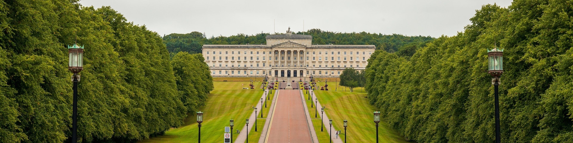 Stormont Parliament Buildings showing an administrative buidling and heritage architecture