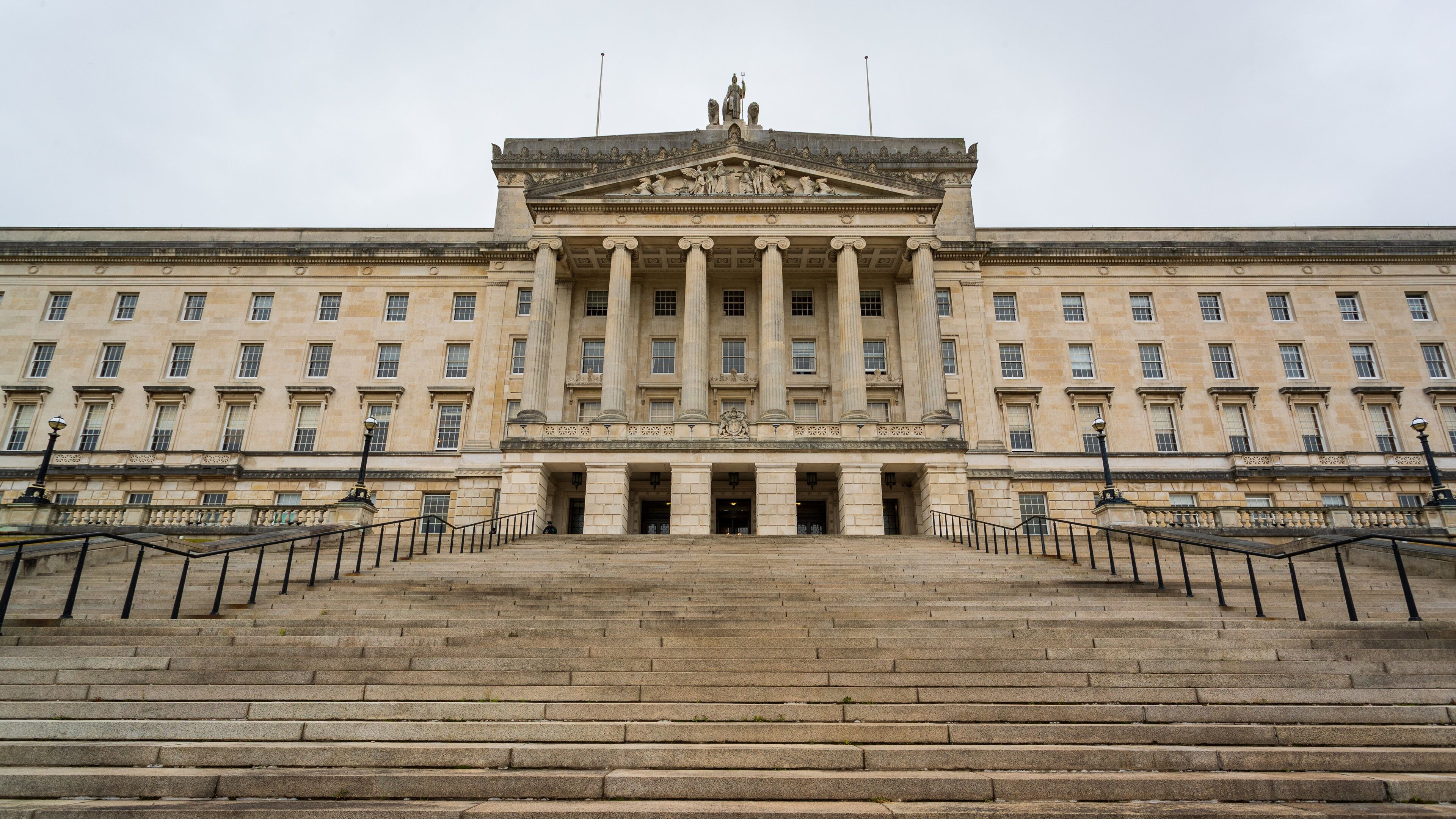 Stormont Parliament Buildings featuring heritage architecture and an administrative buidling