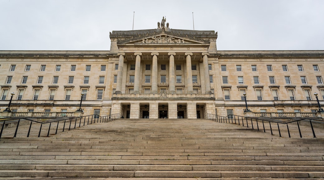Stormont Parliament Buildings featuring heritage architecture and an administrative buidling