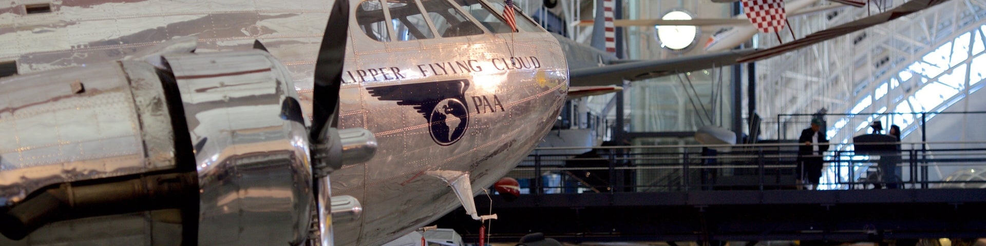 National Air and Space Museum Steven F. Udvar-Hazy Center showing interior views and aircraft