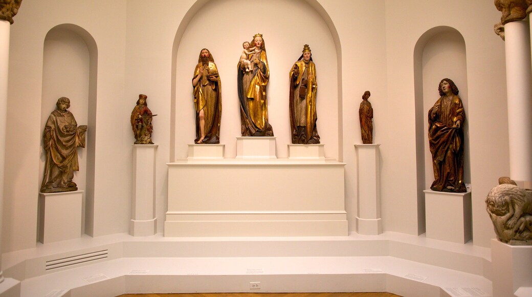 Virginia Museum of Fine Arts showing interior views, art and religious elements
