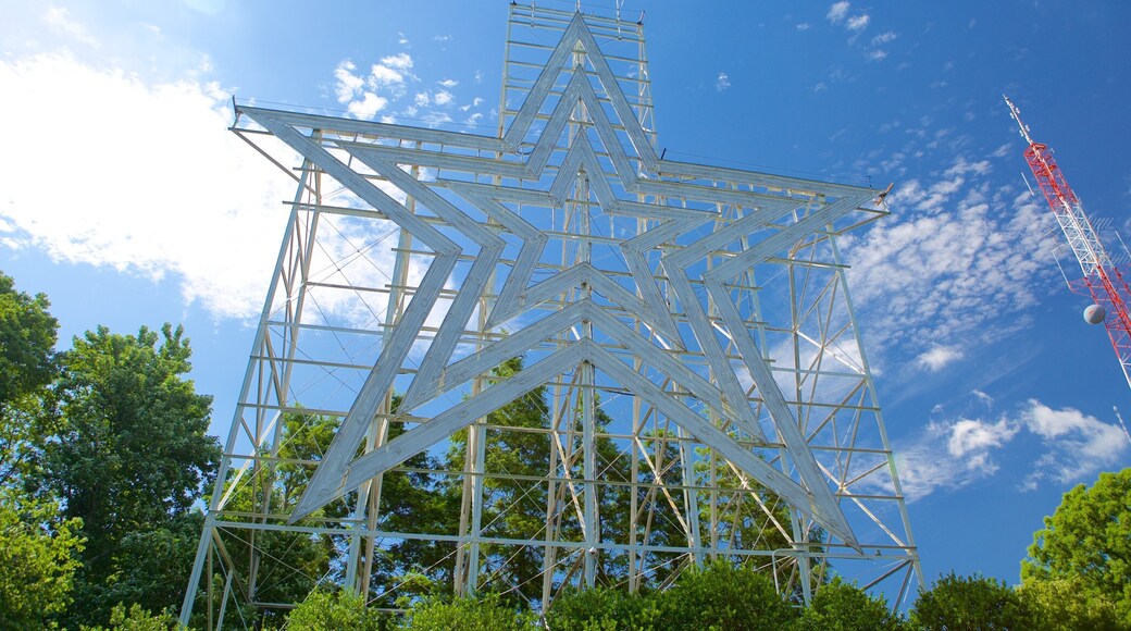 Mill Mountain Star mettant en vedette art en plein air