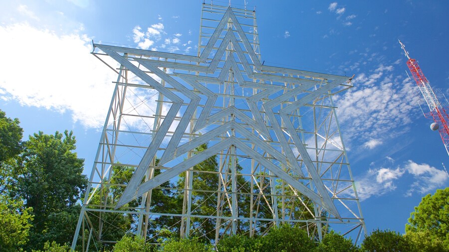 Mill Mountain Star which includes outdoor art