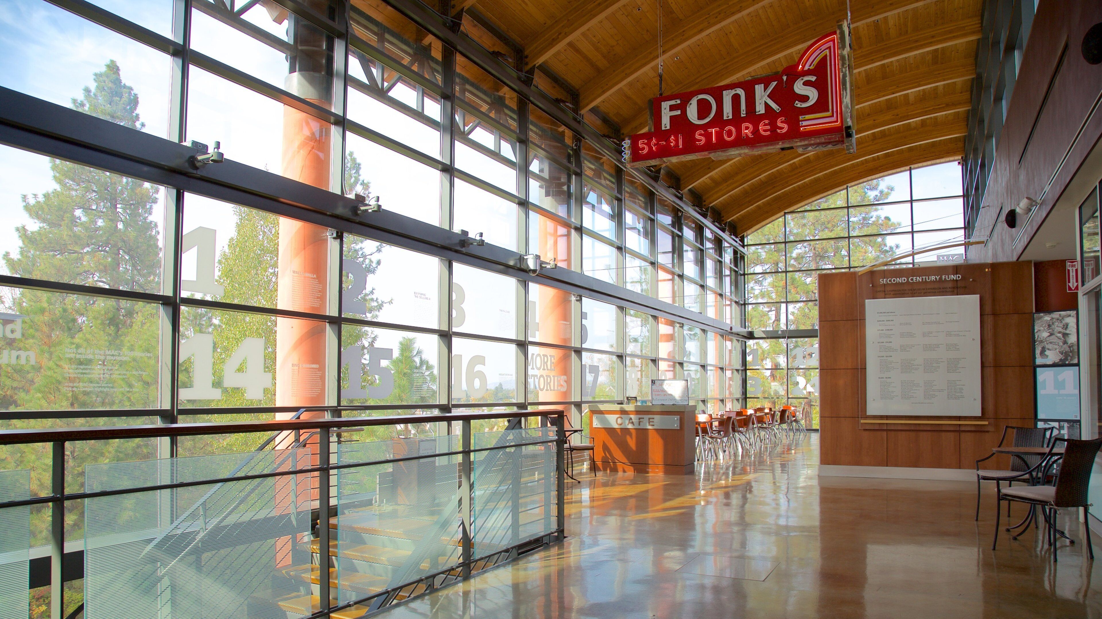 Northwest Museum of Arts & Culture which includes interior views