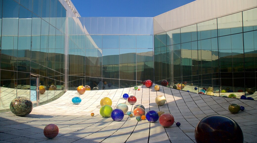 Tacoma Art Museum showing modern architecture and outdoor art
