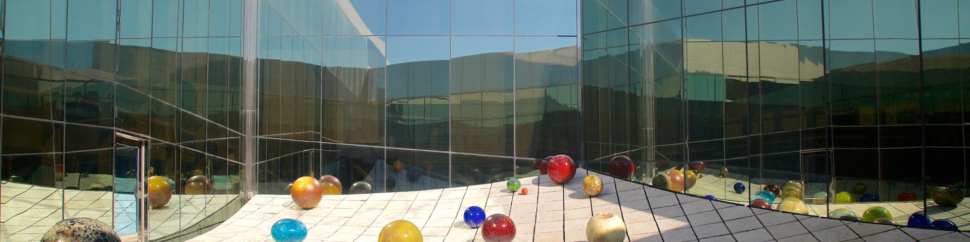 Tacoma Art Museum showing modern architecture and outdoor art