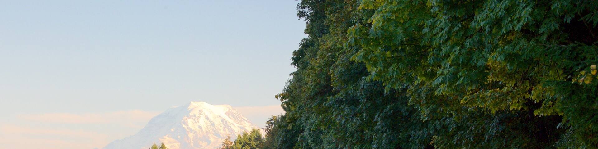 Point Defiance Park which includes a bay or harbor and general coastal views