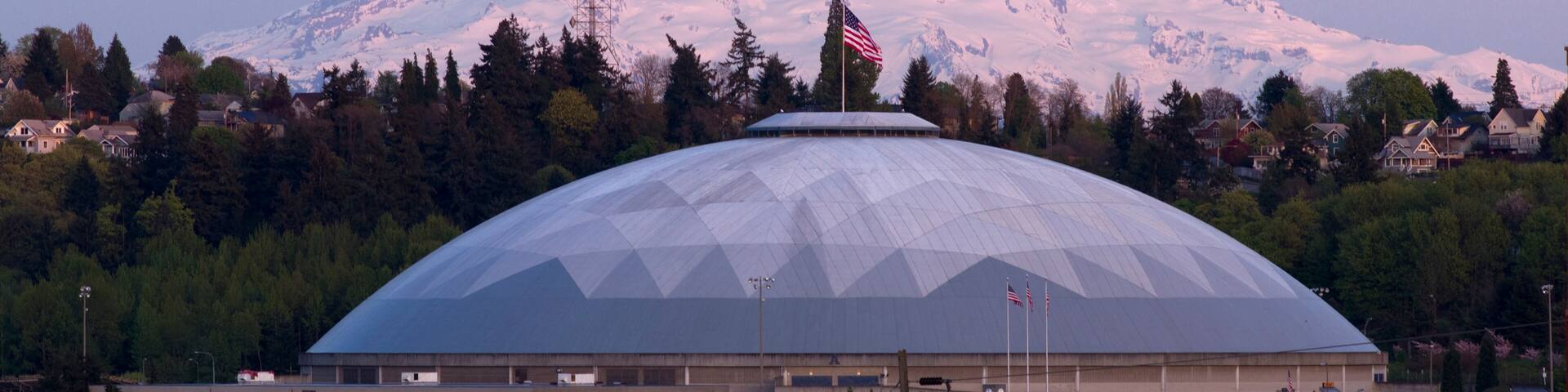 Geodesic Dome Mt Rainier City View Tacoma Washington USA