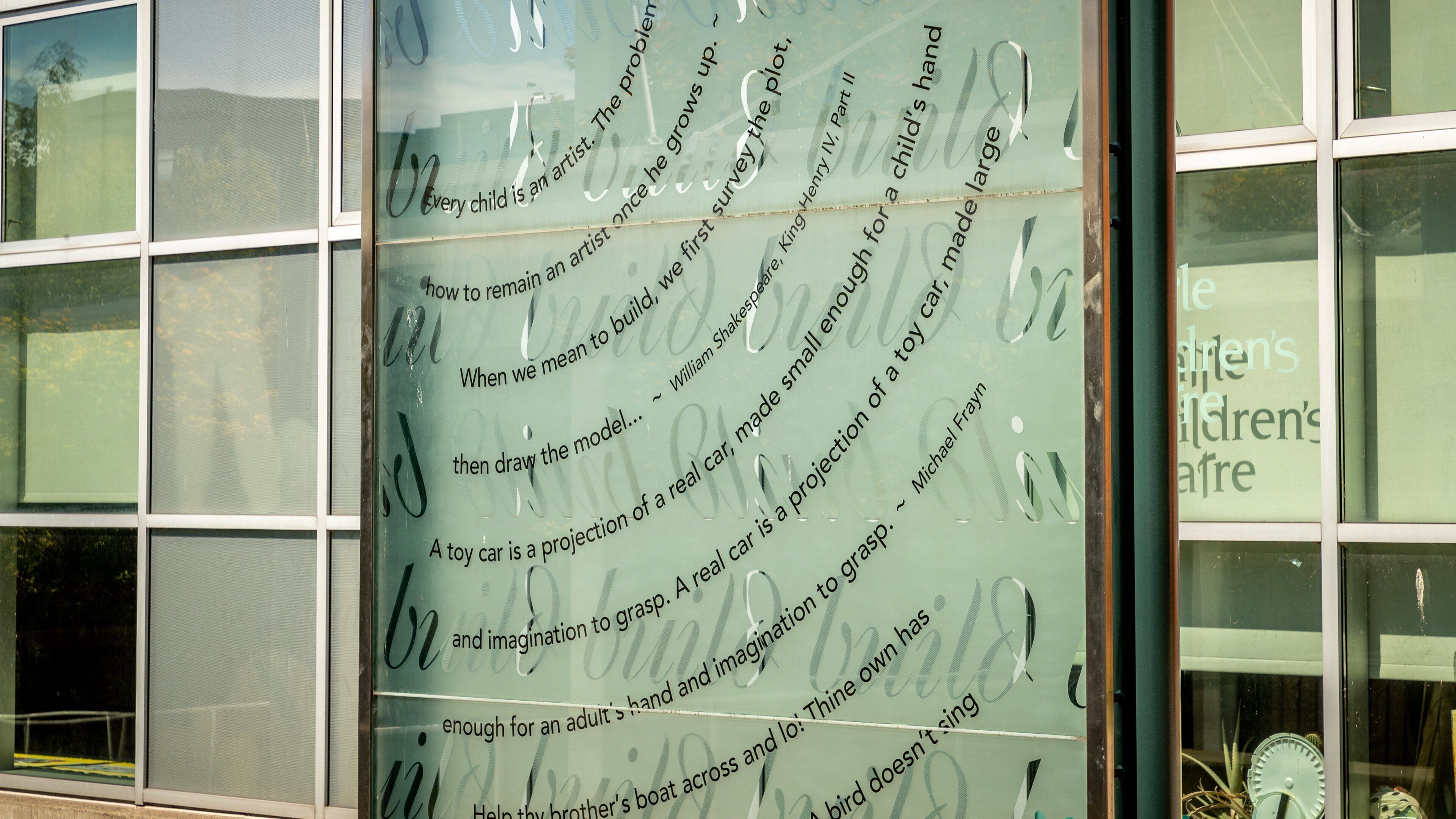 Seattle Children\'s Theatre featuring signage