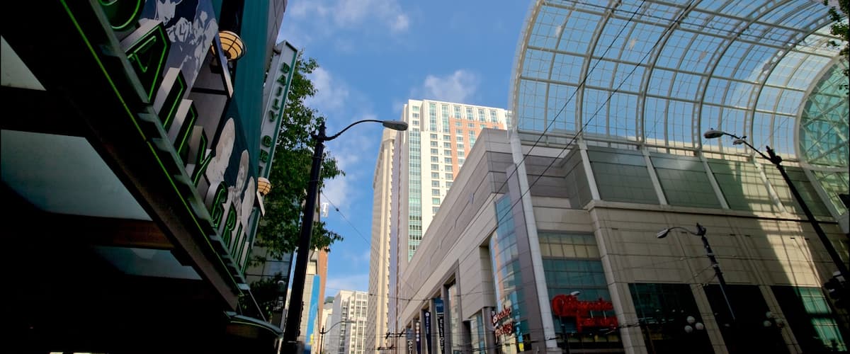 Washington State Convention Center showing a city