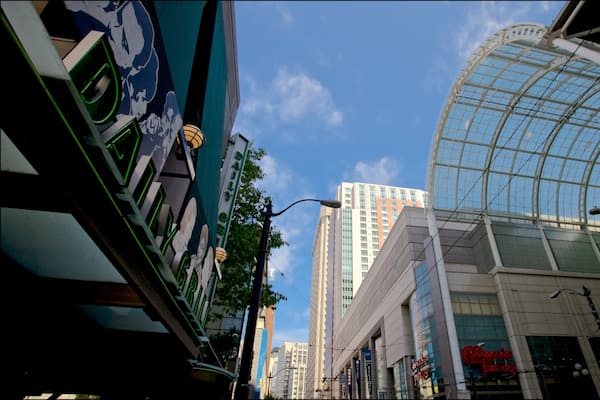 Washington State Convention Center showing a city
