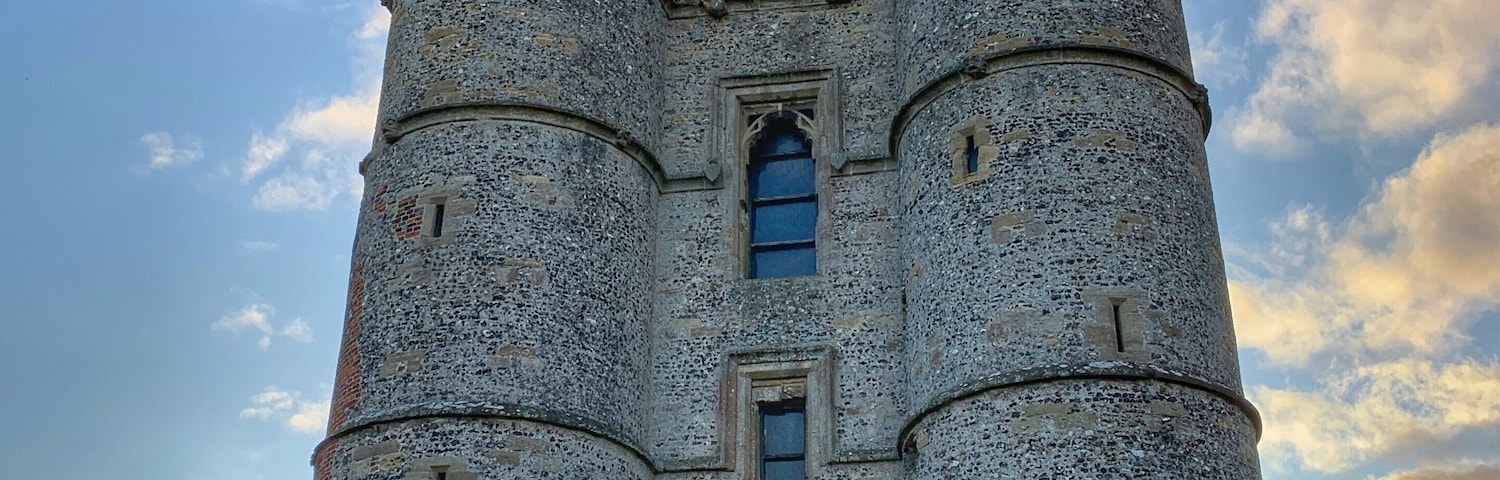 Donnington Castle at sunset