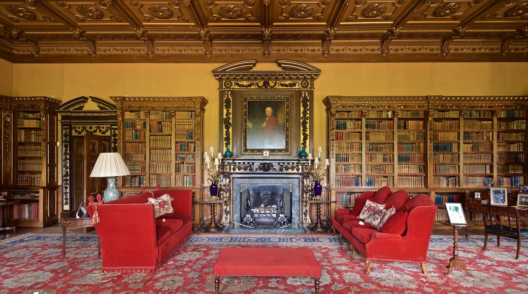 Highclere Castle featuring interior views, a house and heritage elements