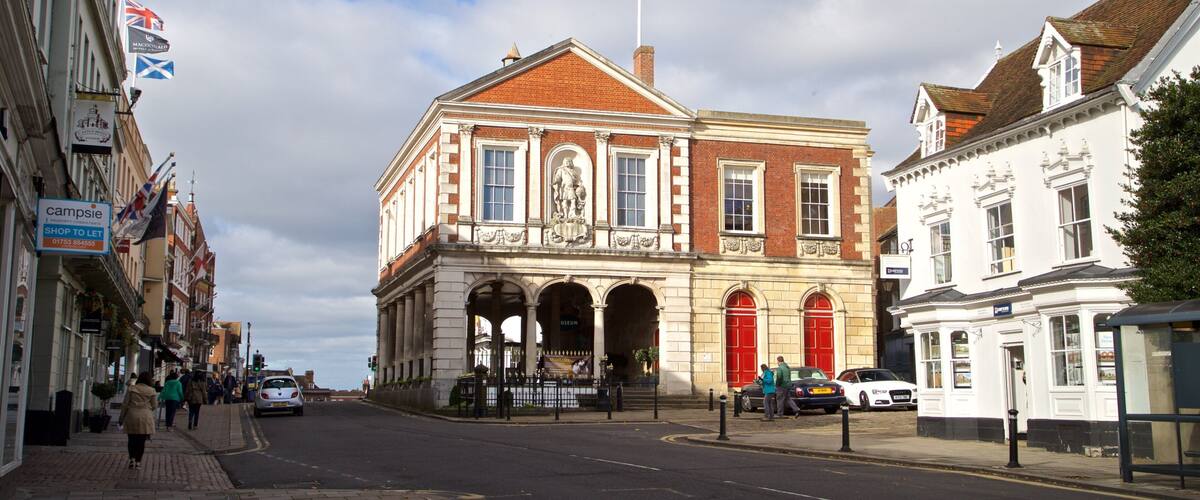 Windsor Guildhall showing heritage elements