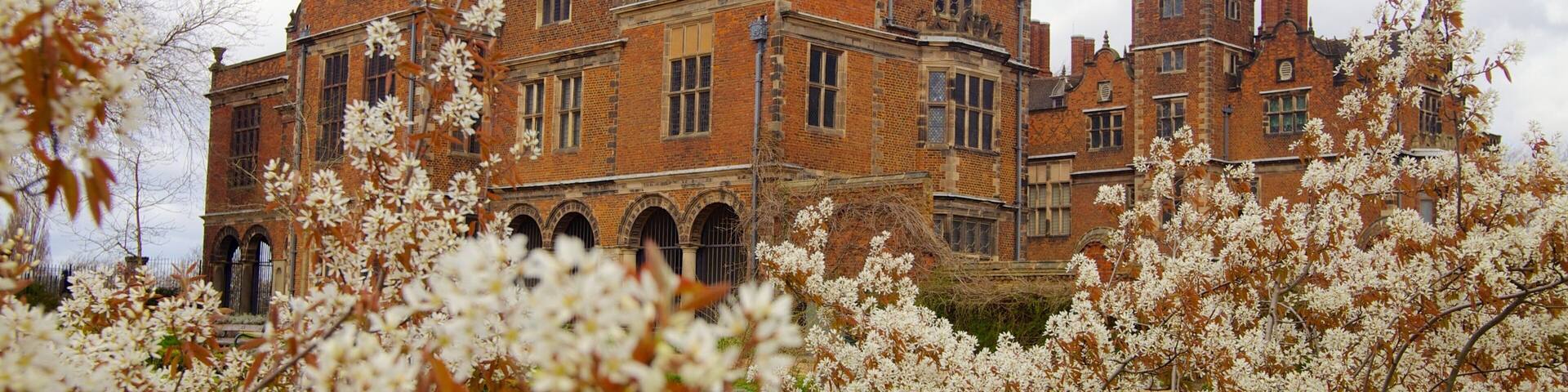 Aston Hall showing heritage architecture and a castle