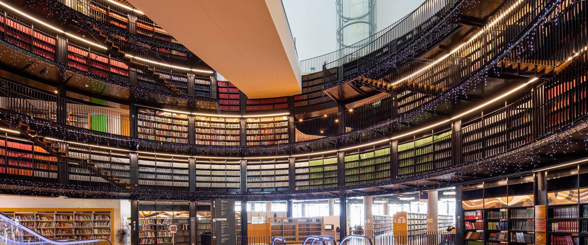 Library of Birmingham which includes interior views
