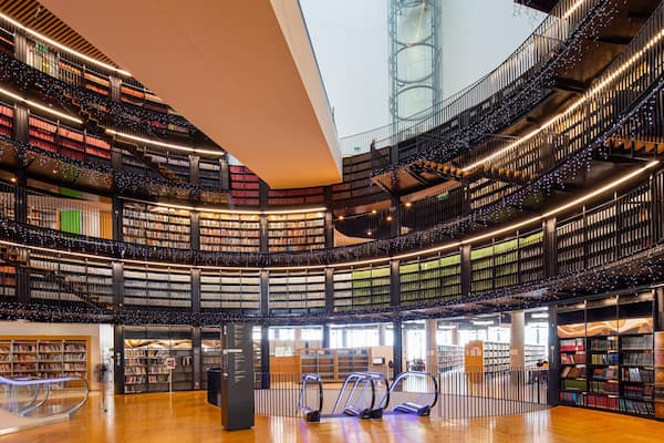 Library of Birmingham which includes interior views
