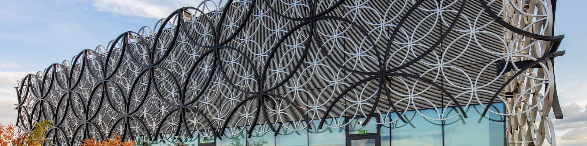 Library of Birmingham which includes outdoor art