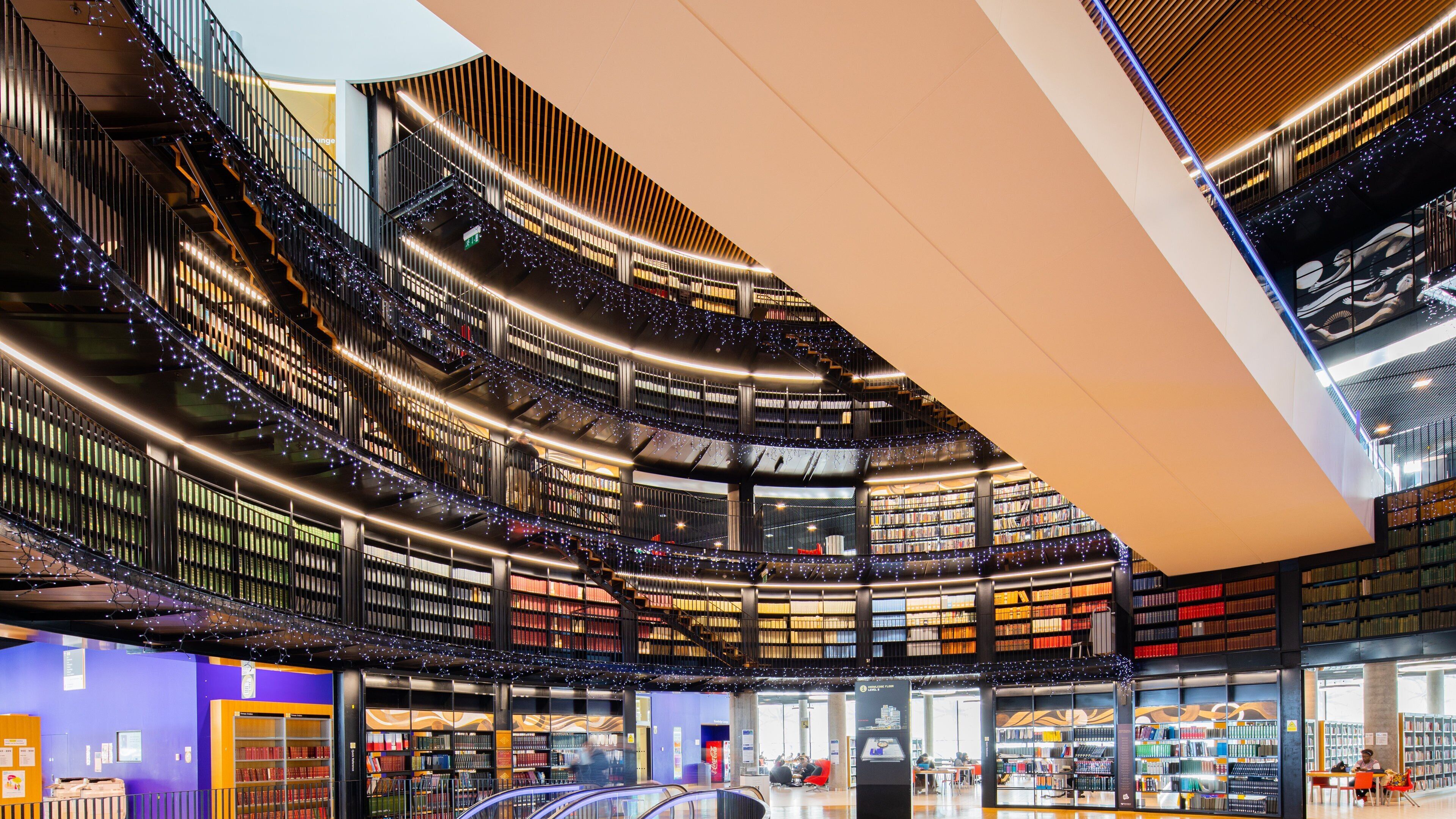 Library of Birmingham featuring interior views
