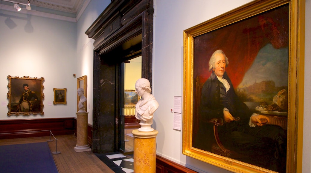 Birmingham Museum and Art Gallery showing art, a statue or sculpture and interior views