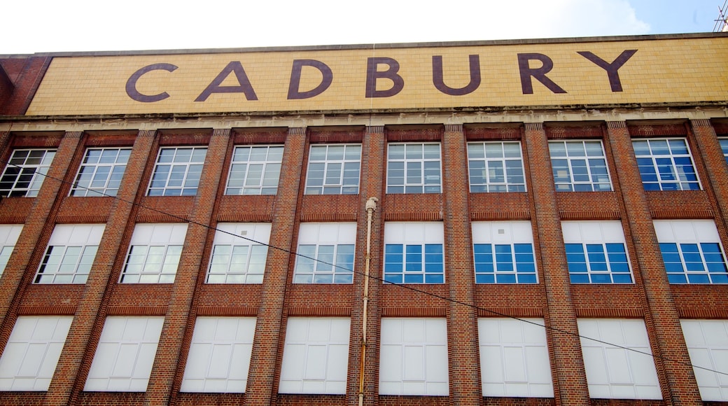Thế giới Cadbury có tính năng quang cảnh thành phố, kiến trúc di sản và biển hiệu