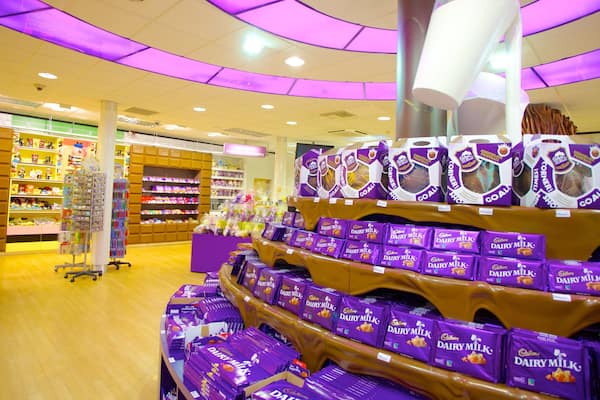 Cadbury World which includes shopping and interior views