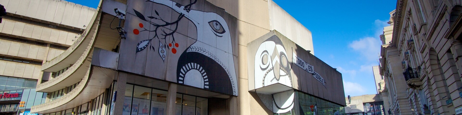 Chamberlain Square showing a city and street scenes
