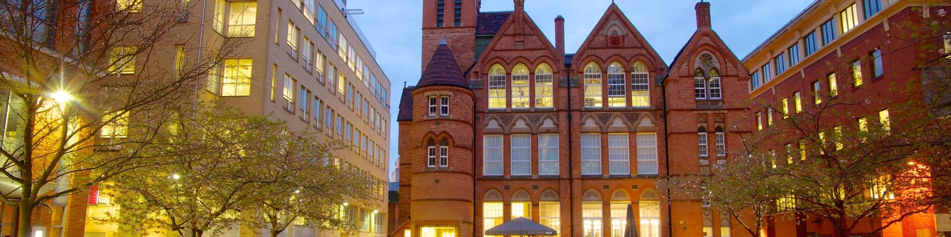 イコン ギャラリー 表示 都市, 夜景 と 広場