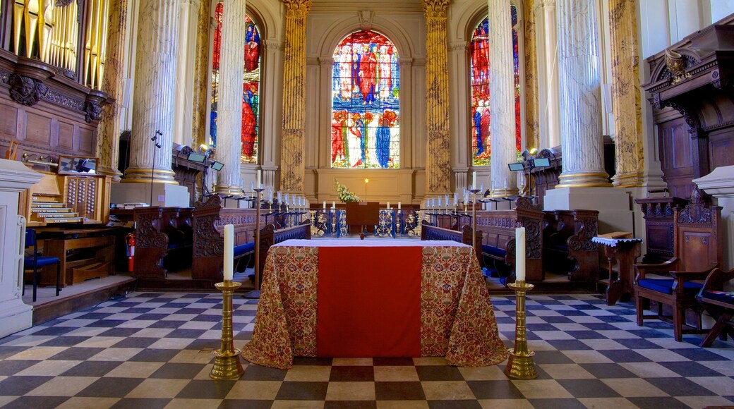 Birmingham Cathedral showing a church or cathedral, religious aspects and interior views