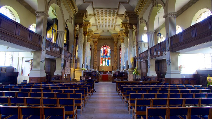 Birmingham Cathedral showing interior views, religious aspects and a church or cathedral