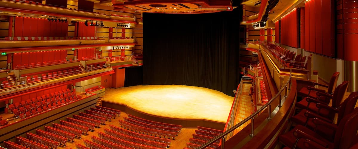 Symphony Hall which includes theatre scenes and interior views