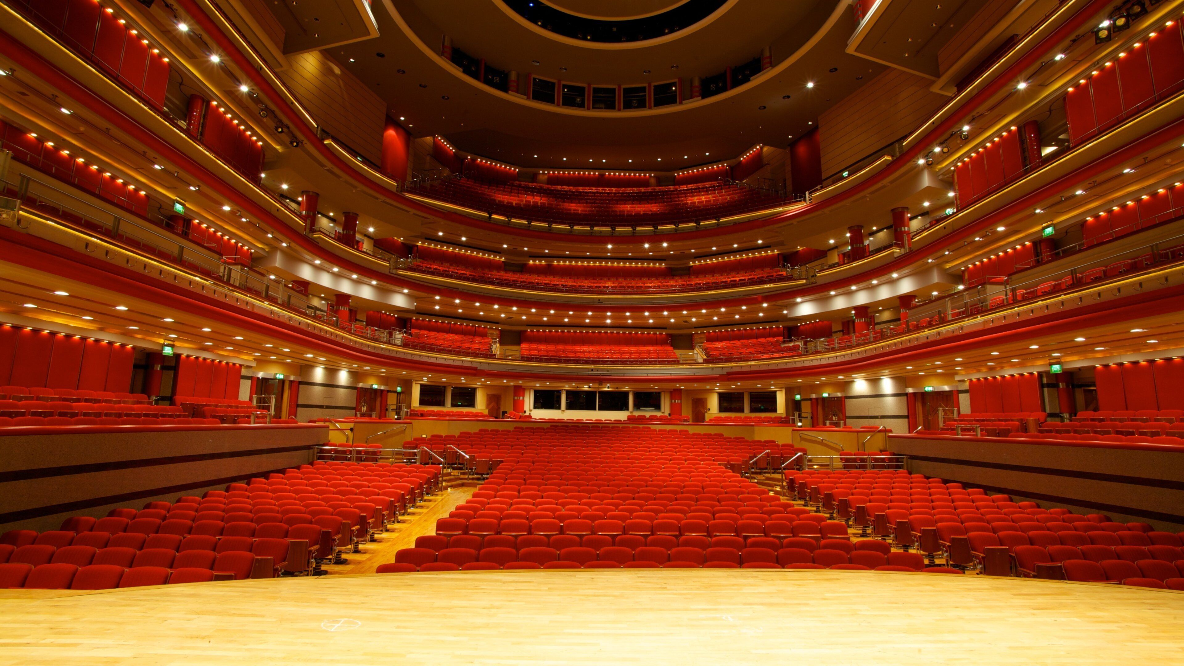 Symphony Hall featuring theater scenes and interior views