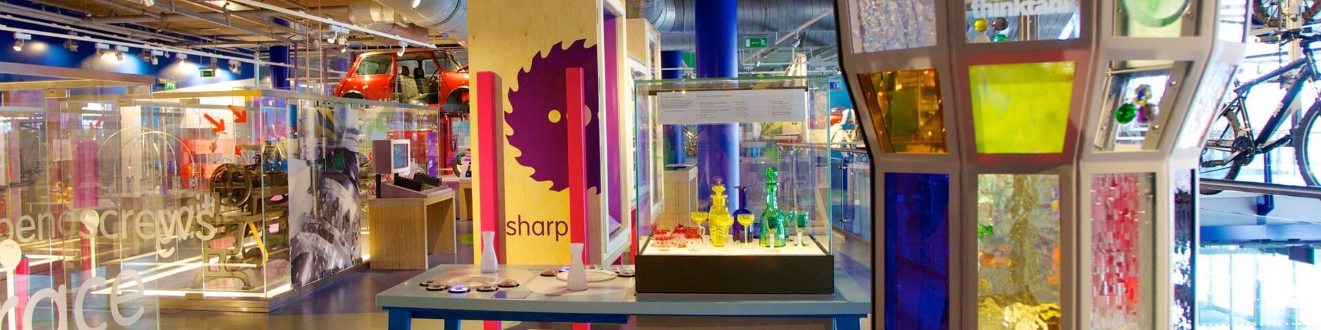 Thinktank Birmingham Science Museum which includes interior views