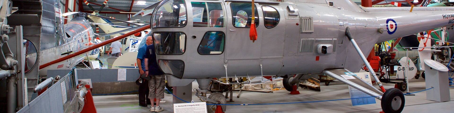 International Helicopter Museum which includes interior views and aircraft