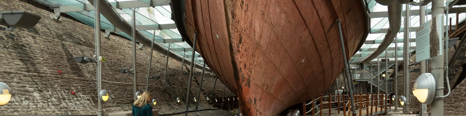 SS Great Britain featuring interior views as well as a family
