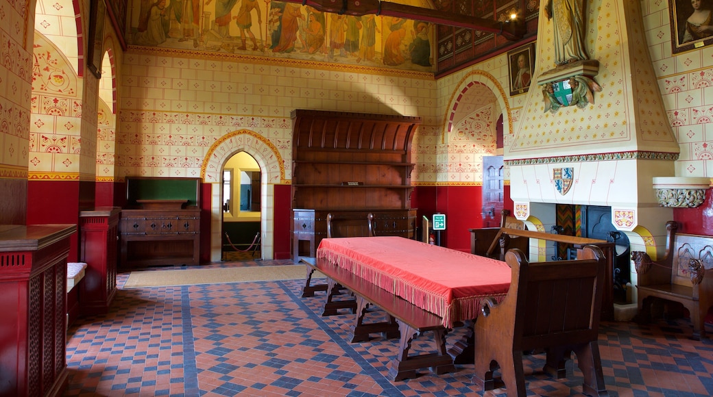 Castell Coch fasiliteter samt kulturarv, innendørs og slott