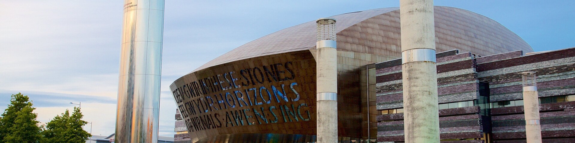 Wales Millennium Centre showing modern architecture