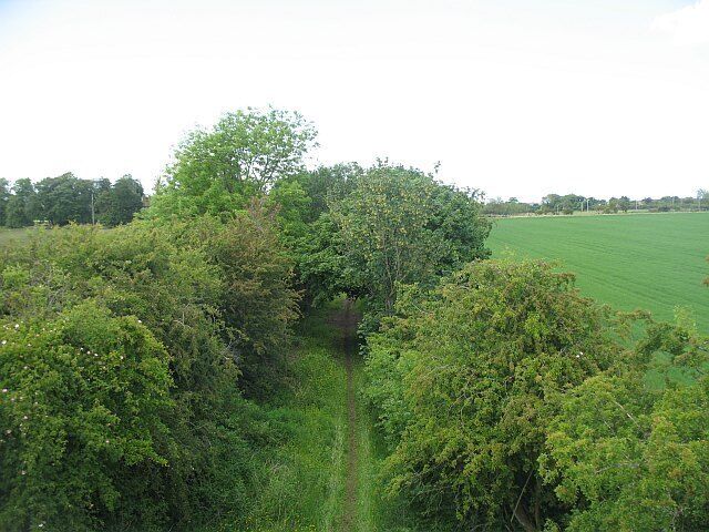 Waverley Line View northwards from a road bridge. The railway was closed in 1969 and is due to be reopened in the near future running from Edinburgh to Tweedbank near Melrose.