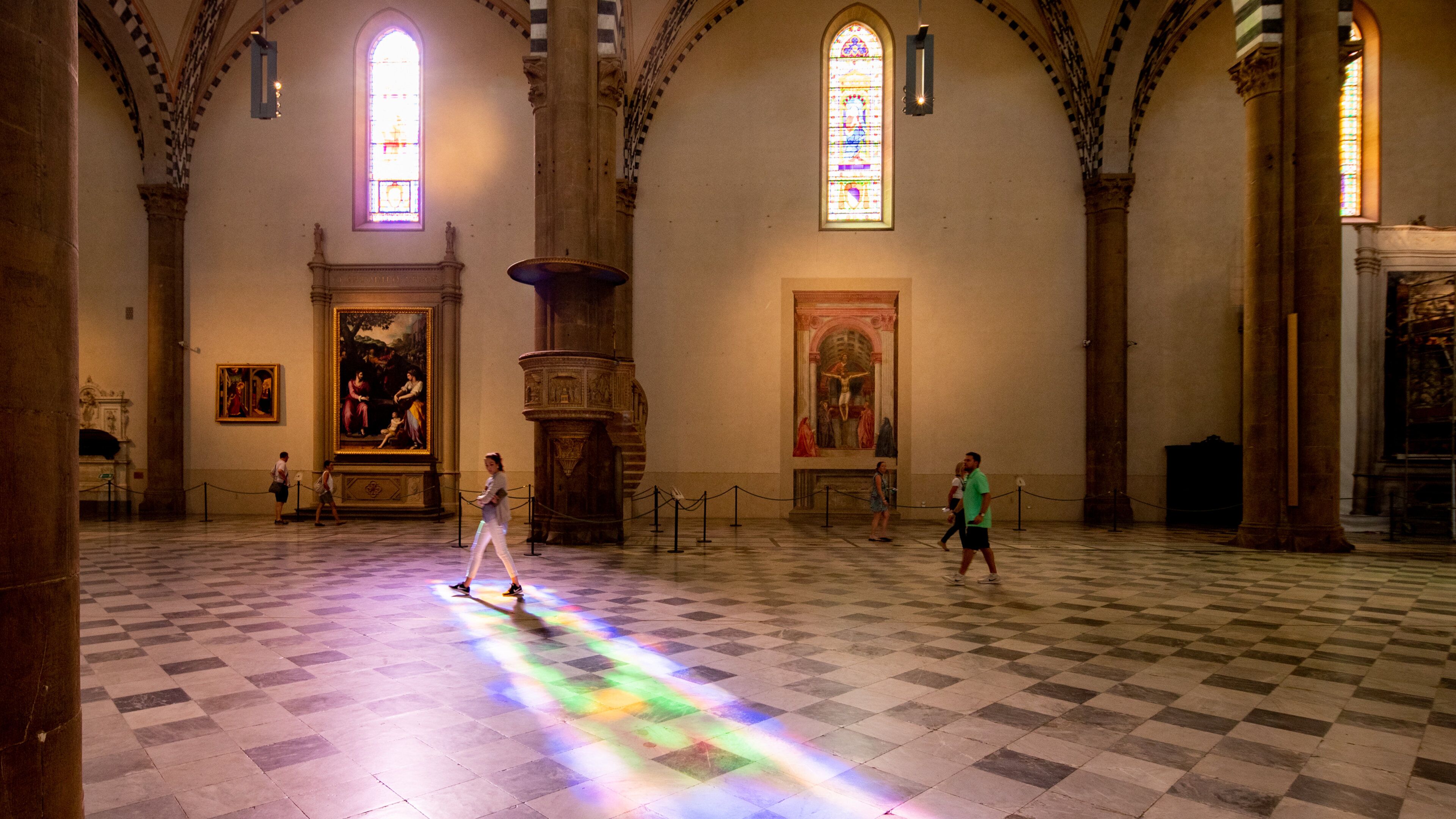Santa Maria Novella which includes interior views, art and religious aspects