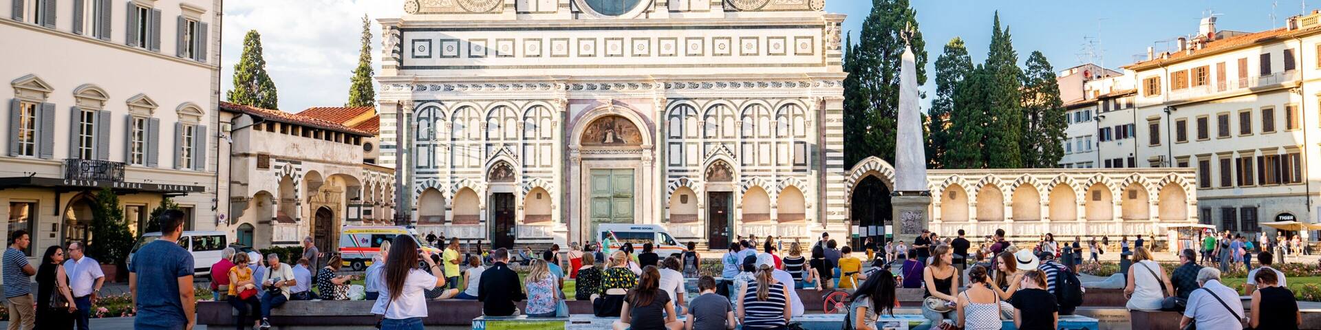 Santa Maria Novella which includes heritage architecture, a church or cathedral and street scenes