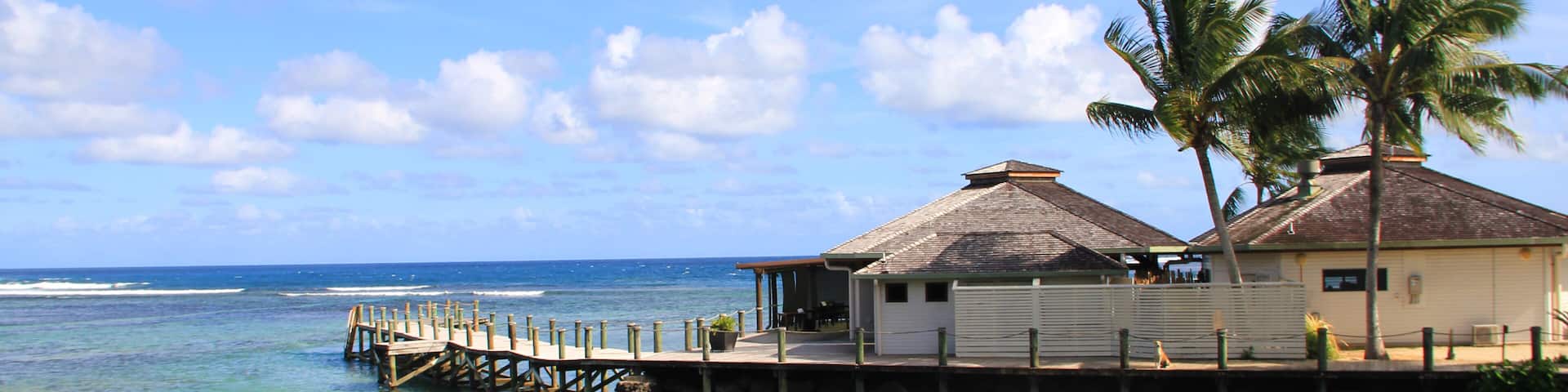 Beautiful resort overlooking Vaiala Beach at Siumu Village, Samoa