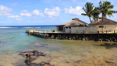 Beautiful resort overlooking Vaiala Beach at Siumu Village, Samoa