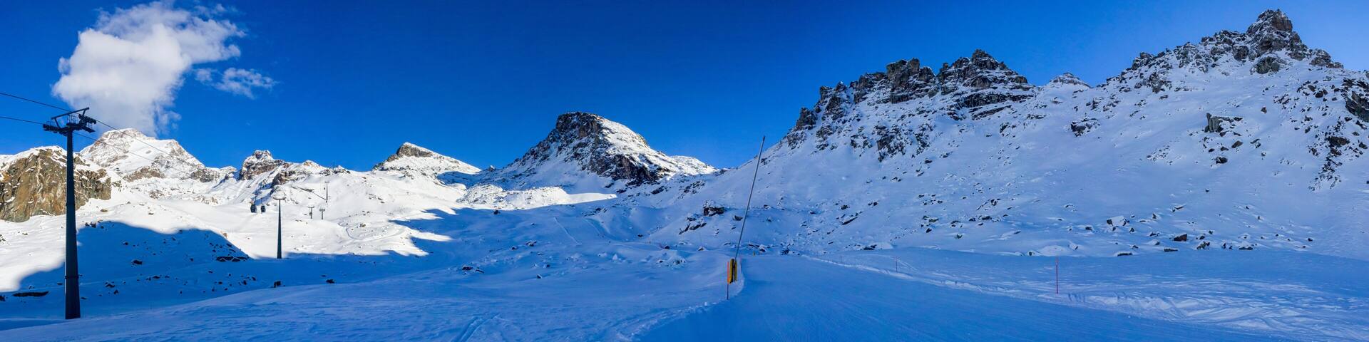 Pista da sci sul Monte Rosa