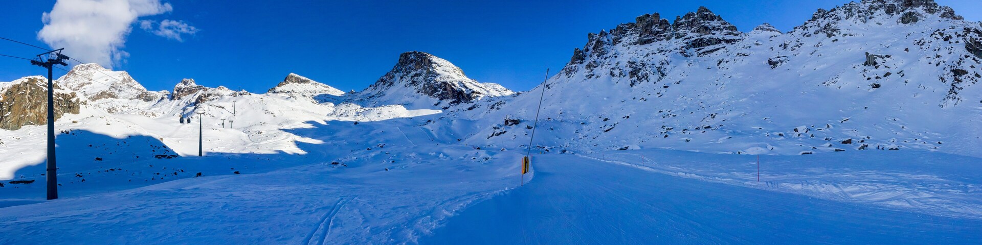 Pista da sci sul Monte Rosa