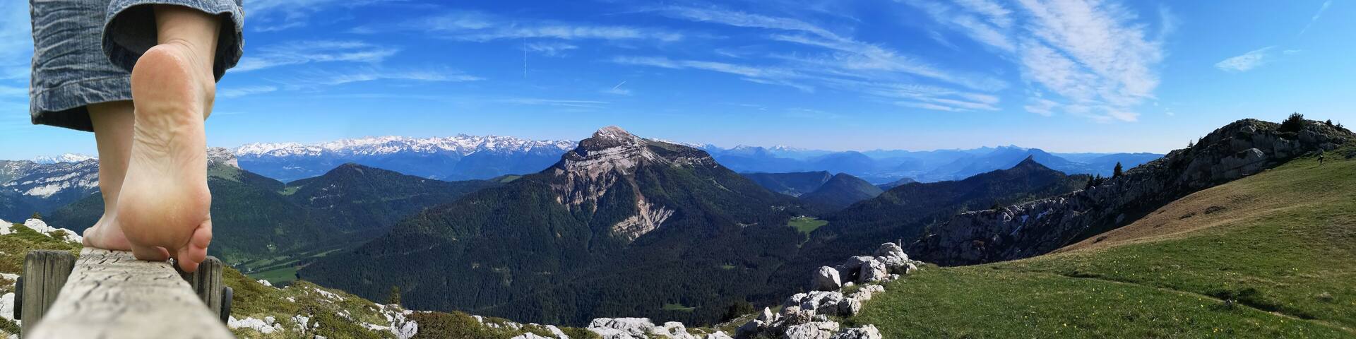 randonnée pieds nus en montagne - alpage du charmant som en chartreuse