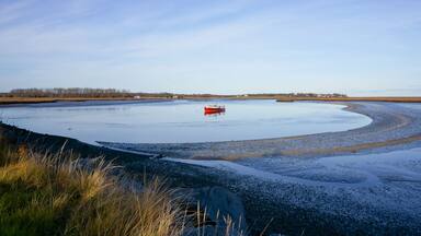 Fishing boat docking on North River Marshfield MA USA