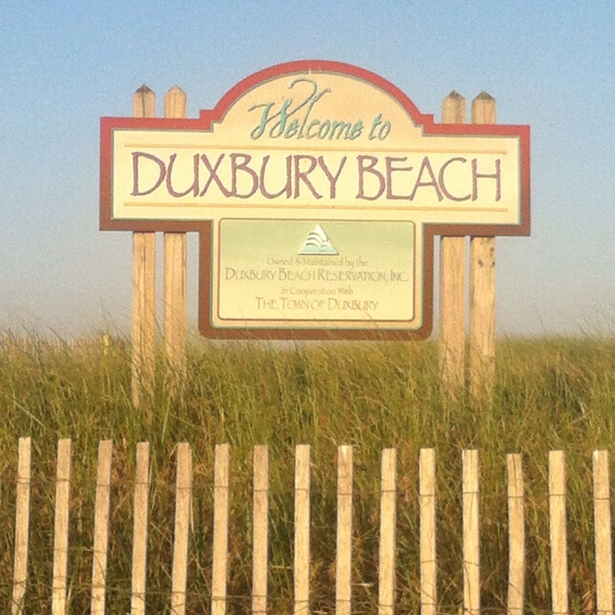 Beautiful beach in Duxbury Mass
