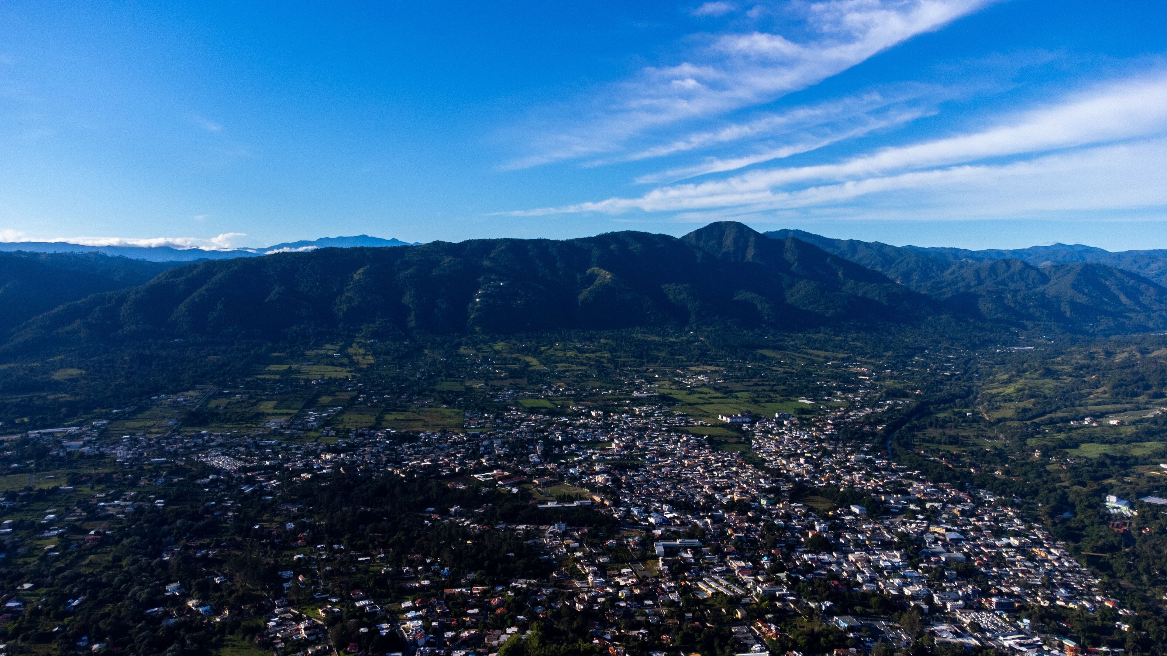 panorama of the city of the mountains